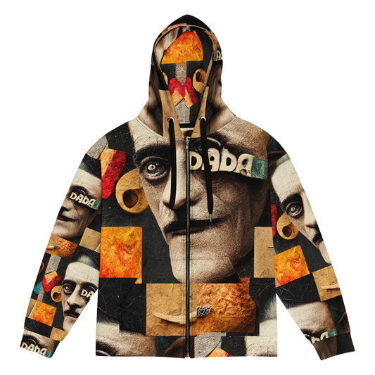 Dada Face 2401 - Ecofriendly Unisex zip hoodie #clubwear #stagefashion #skatewear