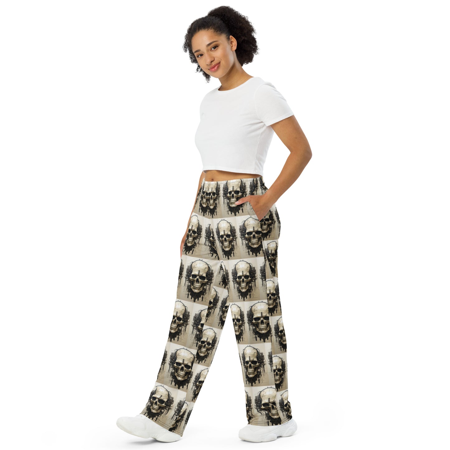 Skull  24 01 unisex wide-leg pants