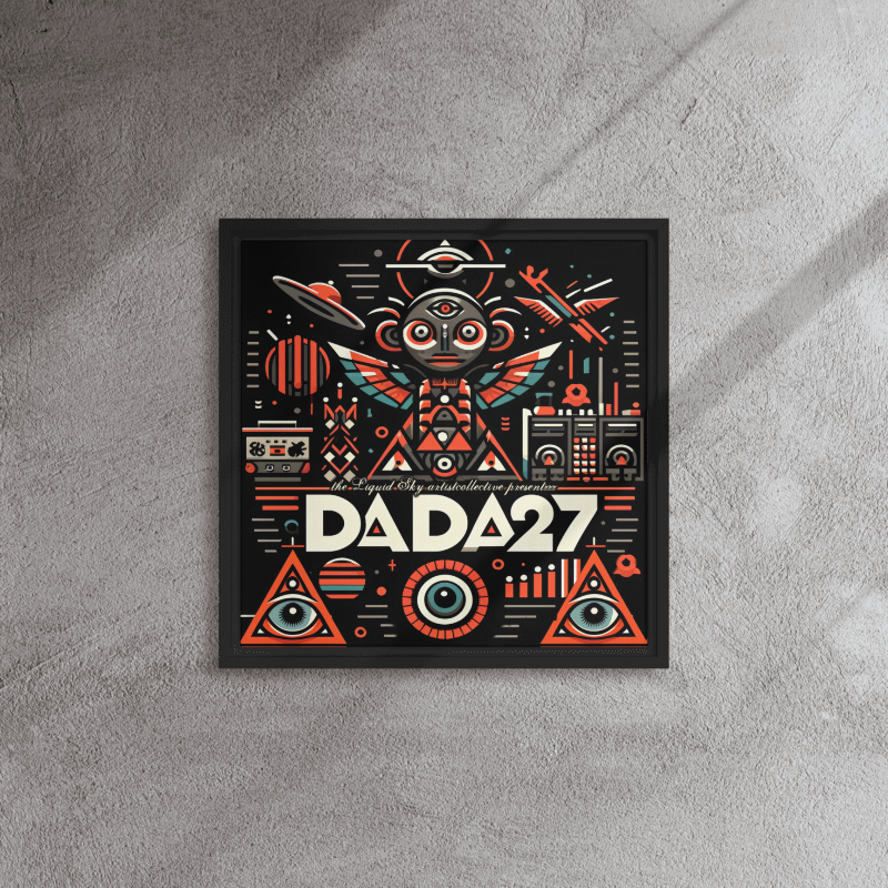 DADA 27 - Artprint on Framed canvas 16" x 16"