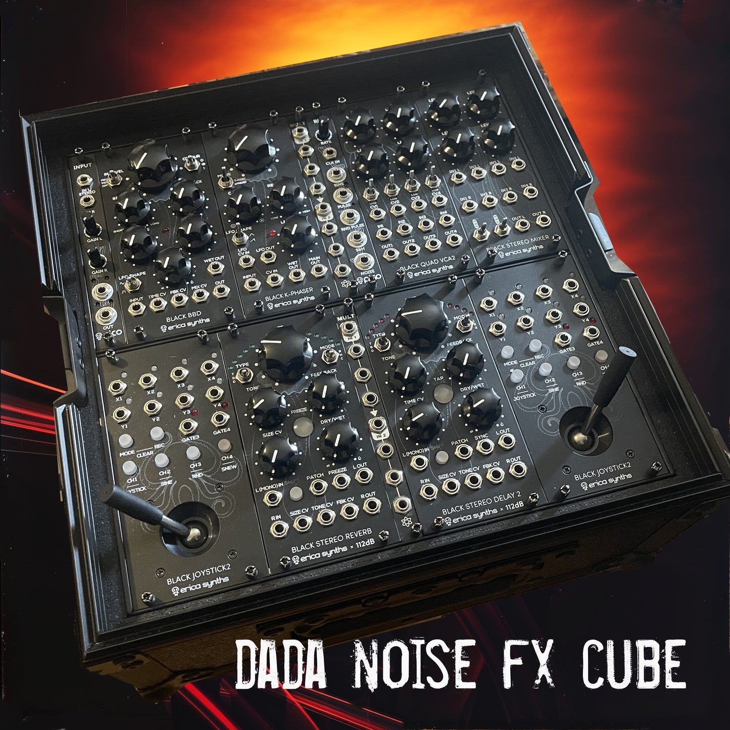 liquid sky & erica synths: dada noise FX cube, modular multi effect system