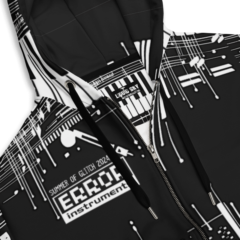 Error Instruments - Summer Of Glitch 04 Unisex zip hoodie #clubwear #streetwear #stageoutfit