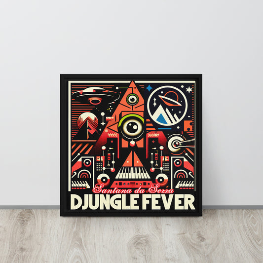 Djungle Fever 2024 Logo - Artprint on Framed canvas 16" x 16"