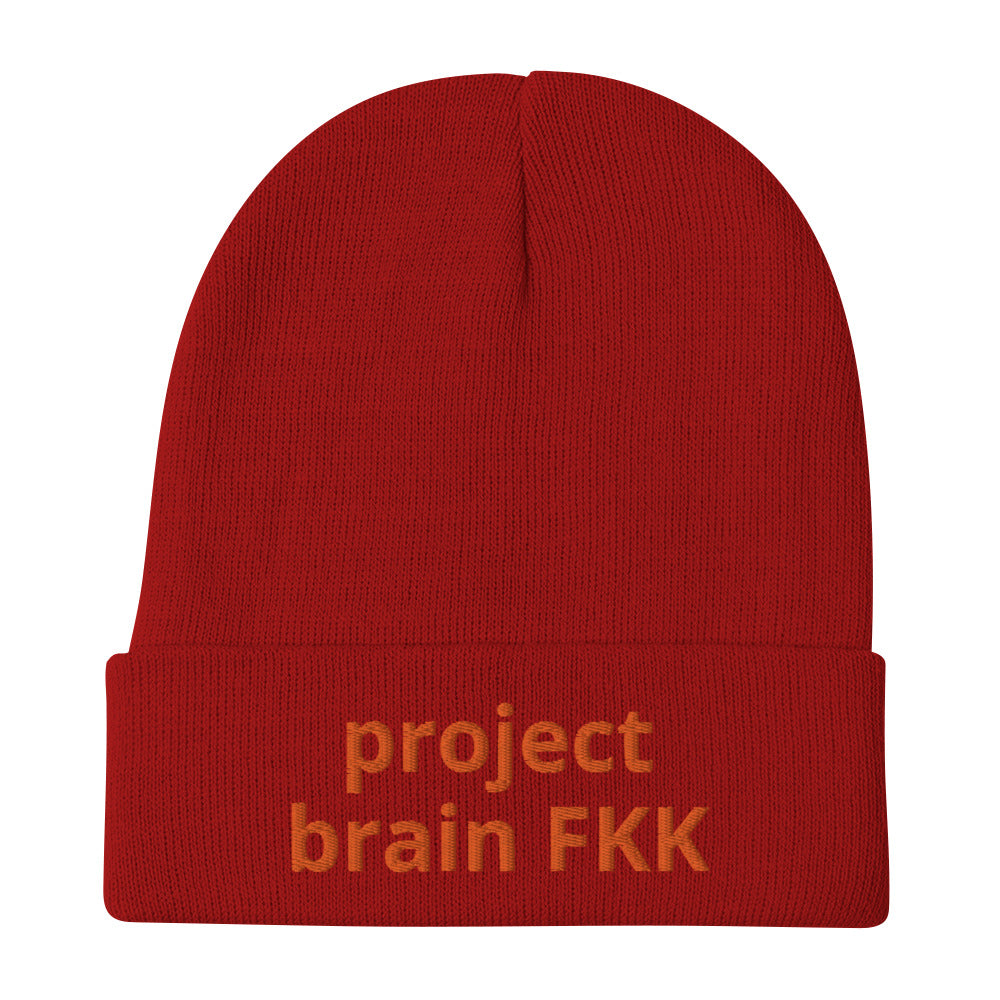 Project brain FKK! Embroidered Beanie