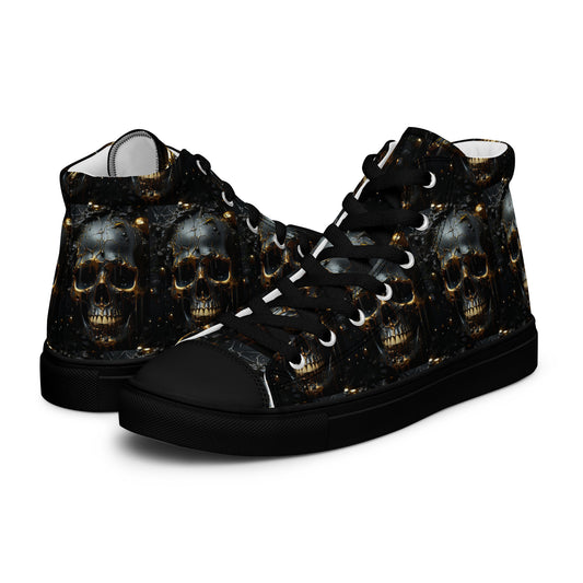 Skull Sneakaz 01 - Men’s high top canvas shoes
