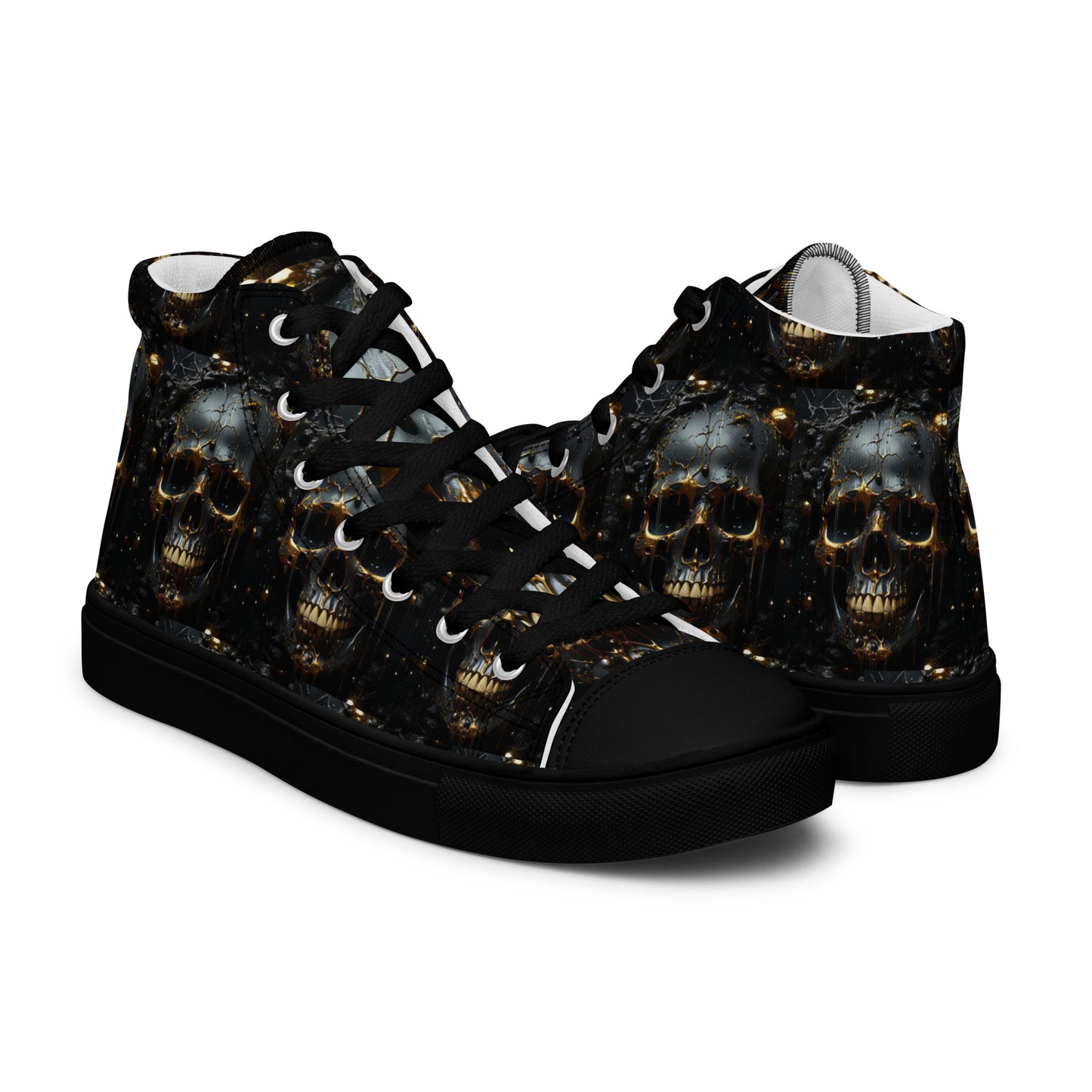 Skull Sneakaz 01 - Men’s high top canvas shoes