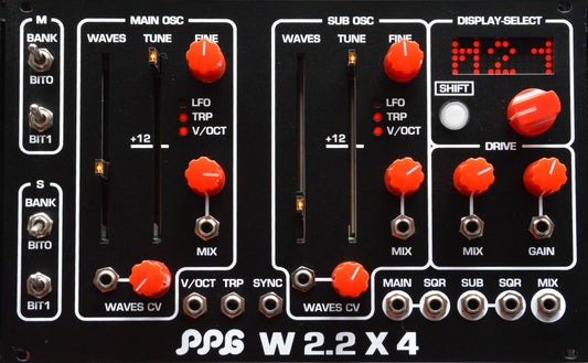 PPG W2.2x4 - Dual Wavetable Oscillator with all wave 2.2 wavetables - LIMITED EDITION