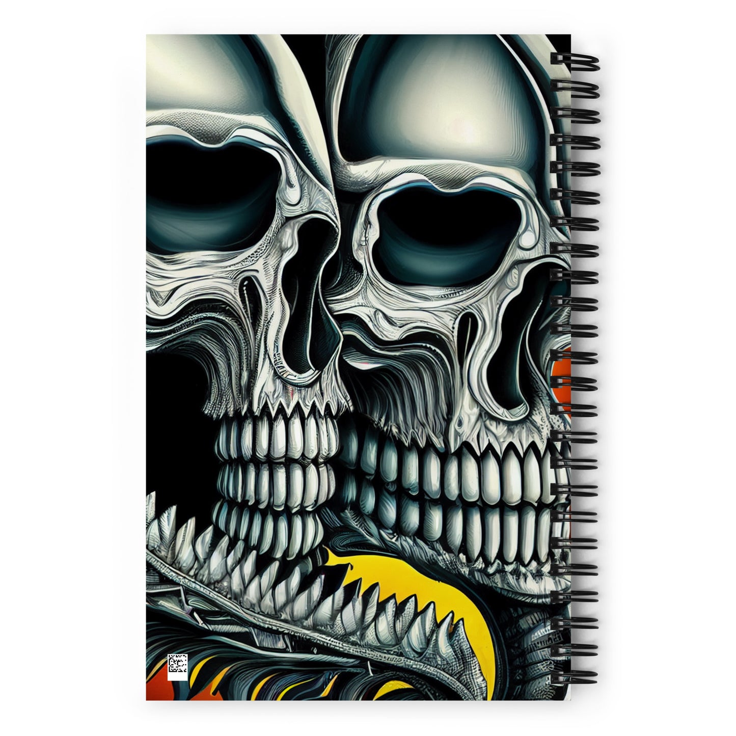 Double Skull Spiral notebook