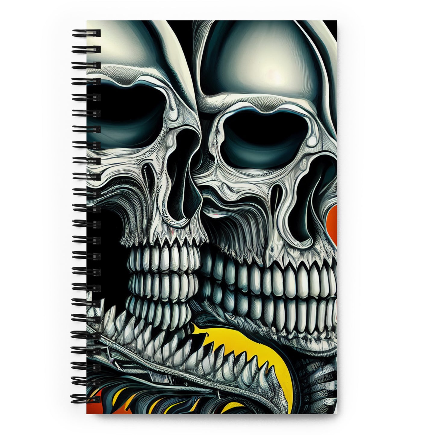 Double Skull Spiral notebook