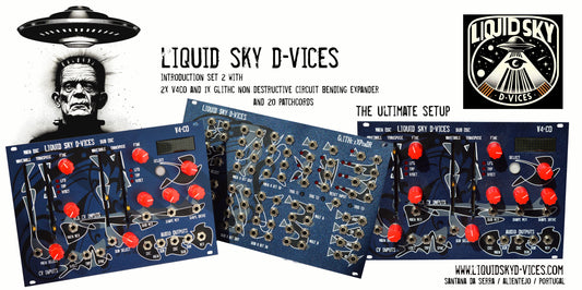 Liquid Sky d-vices set 2: 2x V4CO & GLITHc Circuit Bending eXpenDR  - AVAILABLE NOW