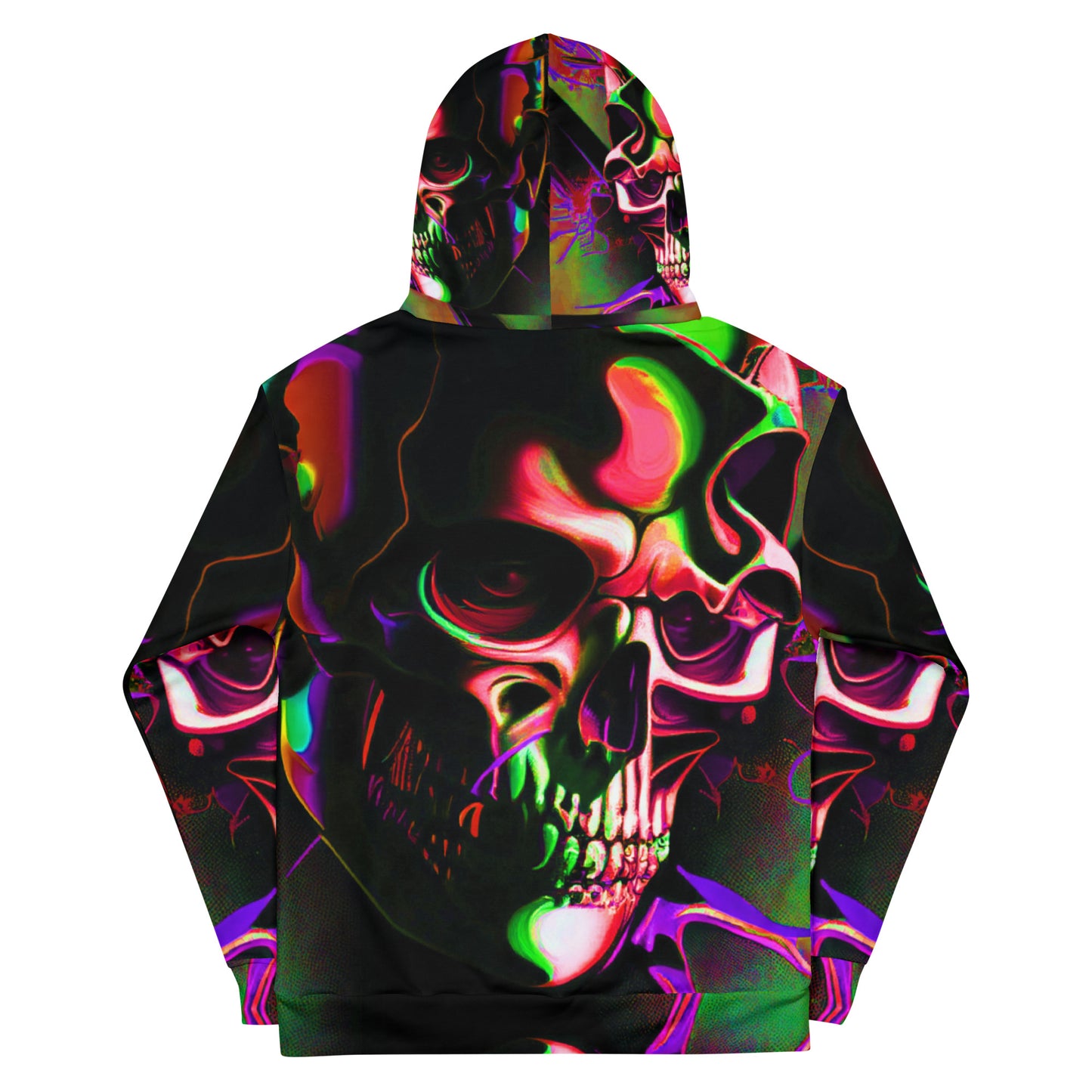 Pop Art Acid Skull 08 Unisex Hoodie Skate Wear / Club Wear / Stage Fashion