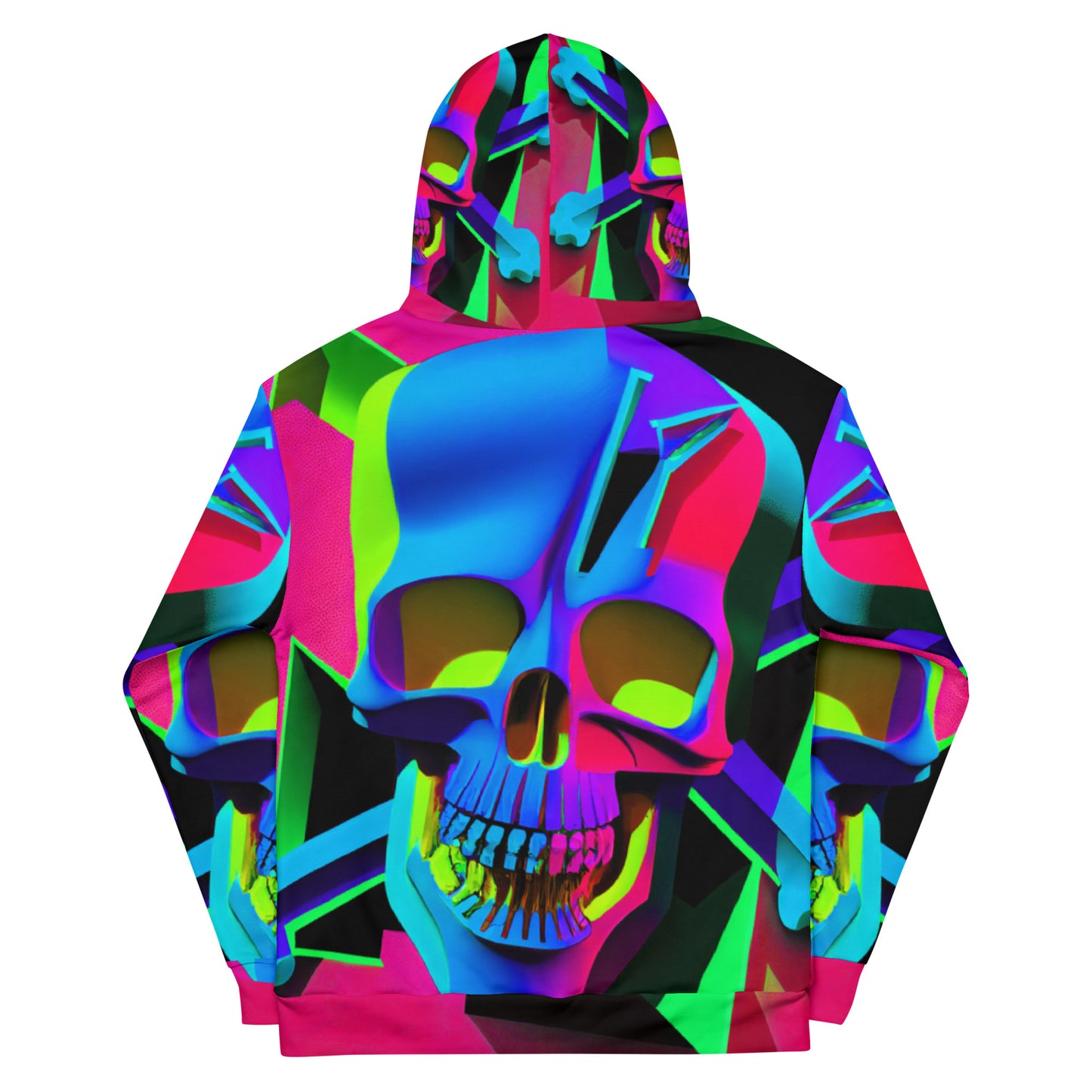 Pop Art Acid Skull 03 Unisex Hoodie Skate Wear / Club Wear / Stage Fashion