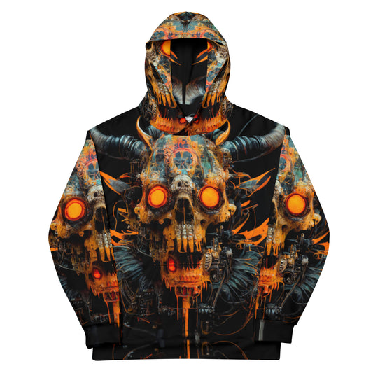 Acid Devil Skull 01 Unisex Hoodie - Djungle Fever