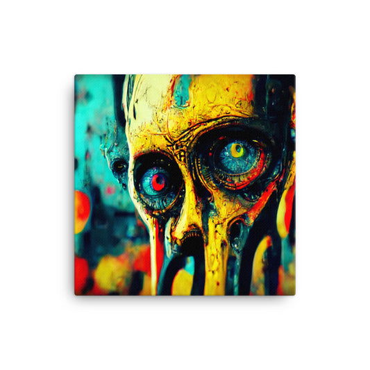 Zombie Melt Canvas 16" x 16"