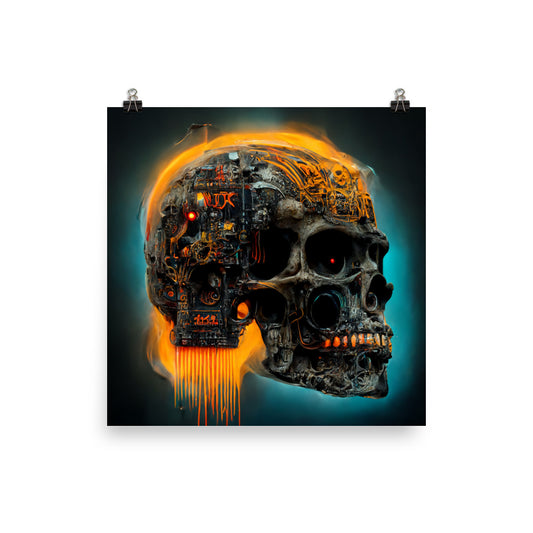 Acid Skull 10 Poster 18" x 18" Djungle Fever