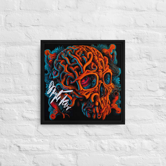Djungle Fever 02 Acid Skull Ltd Framed canvas 16" x 16"