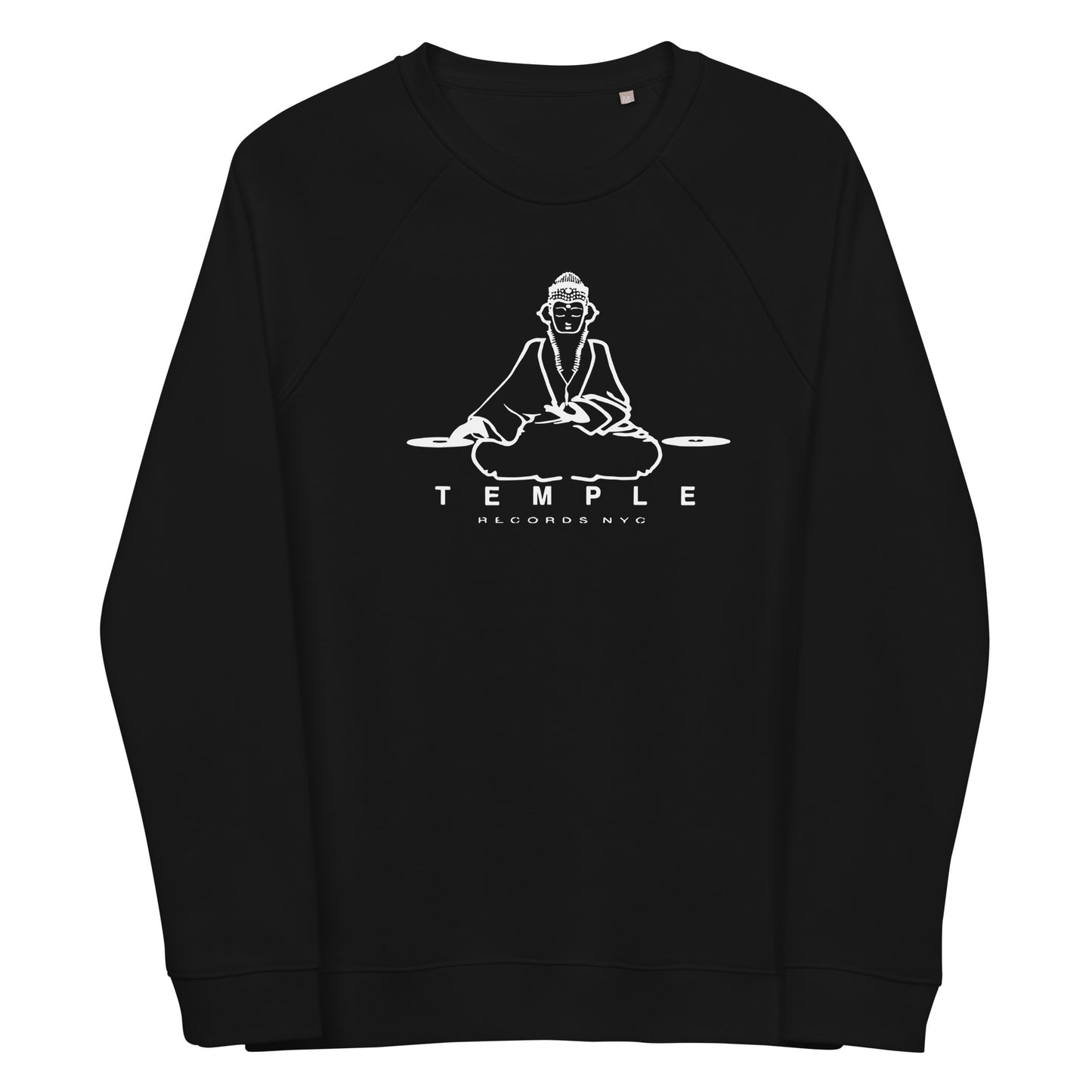 Temple Records NYC Unisex Organic Raglan Sweatshirt